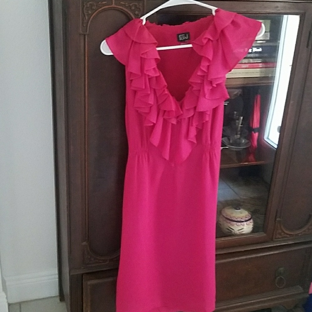 Very J Midi Ruffle Dress